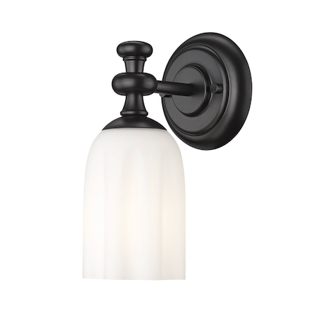 Z-Lite Orion 1 Light Wall Sconce, 4.75in. W x 5.25in. L, Matte Black 1102-1S-MB
